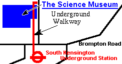 Small Map of the Science Museum Location